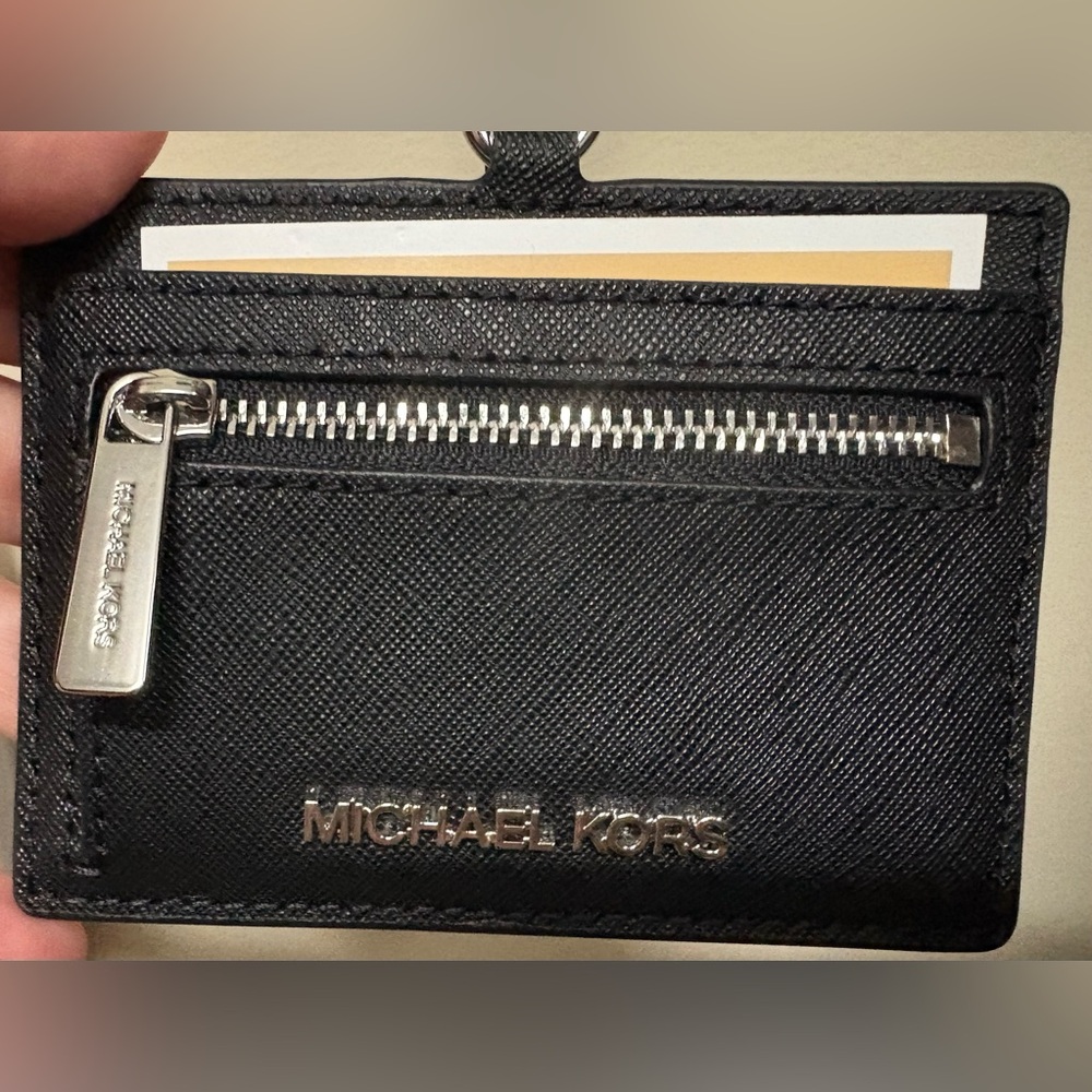 Michael Kors Black Leather Card Holder